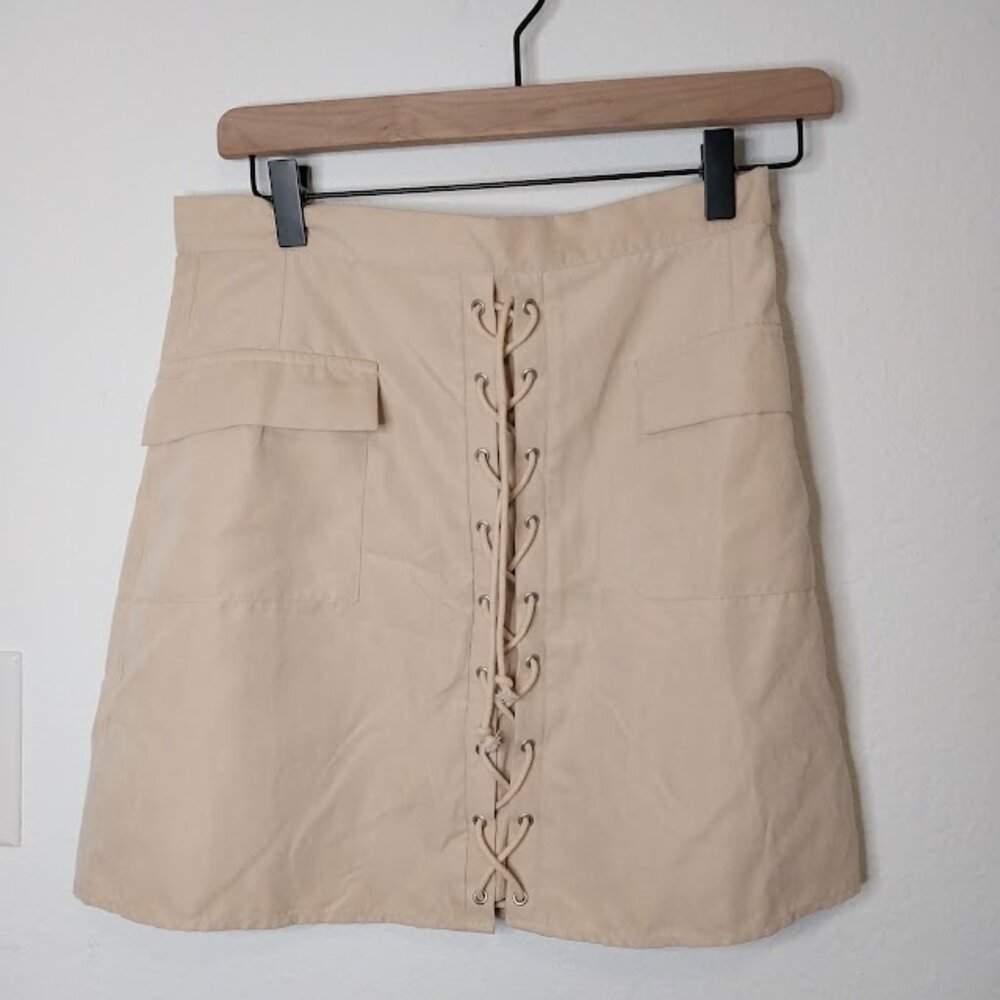 GIA Monae Nude Mini Skirt